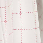 Cortina Geométrica Quadriculada Vermelha - Ribes y Casals