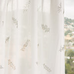 Cortina estampada com folhas - Ribes y Casals