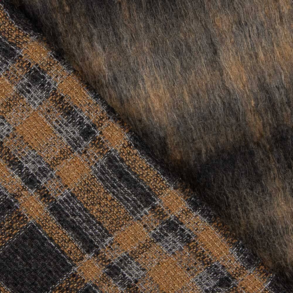 Pelo Casaco Xadrez Marrom - Ribes y Casals