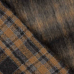 Pelo Casaco Xadrez Marrom - Ribes y Casals