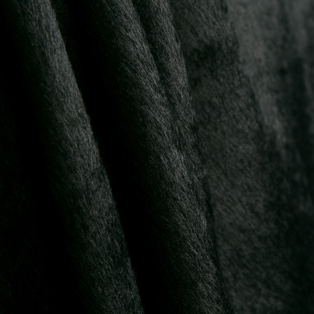 Tecido par Casaco Pêlo Fino Sorona Preto - Ribes y Casals