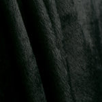 Retal Tela Abrigo Fino Pelo Sorona Negro 140x145 cm - Ribes y Casals