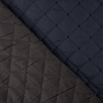 Tecido acolchoado reversível – Azul marinho e preto - Ribes y Casals