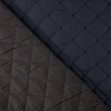 Tecido acolchoado reversível – Azul marinho e preto - Ribes y Casals