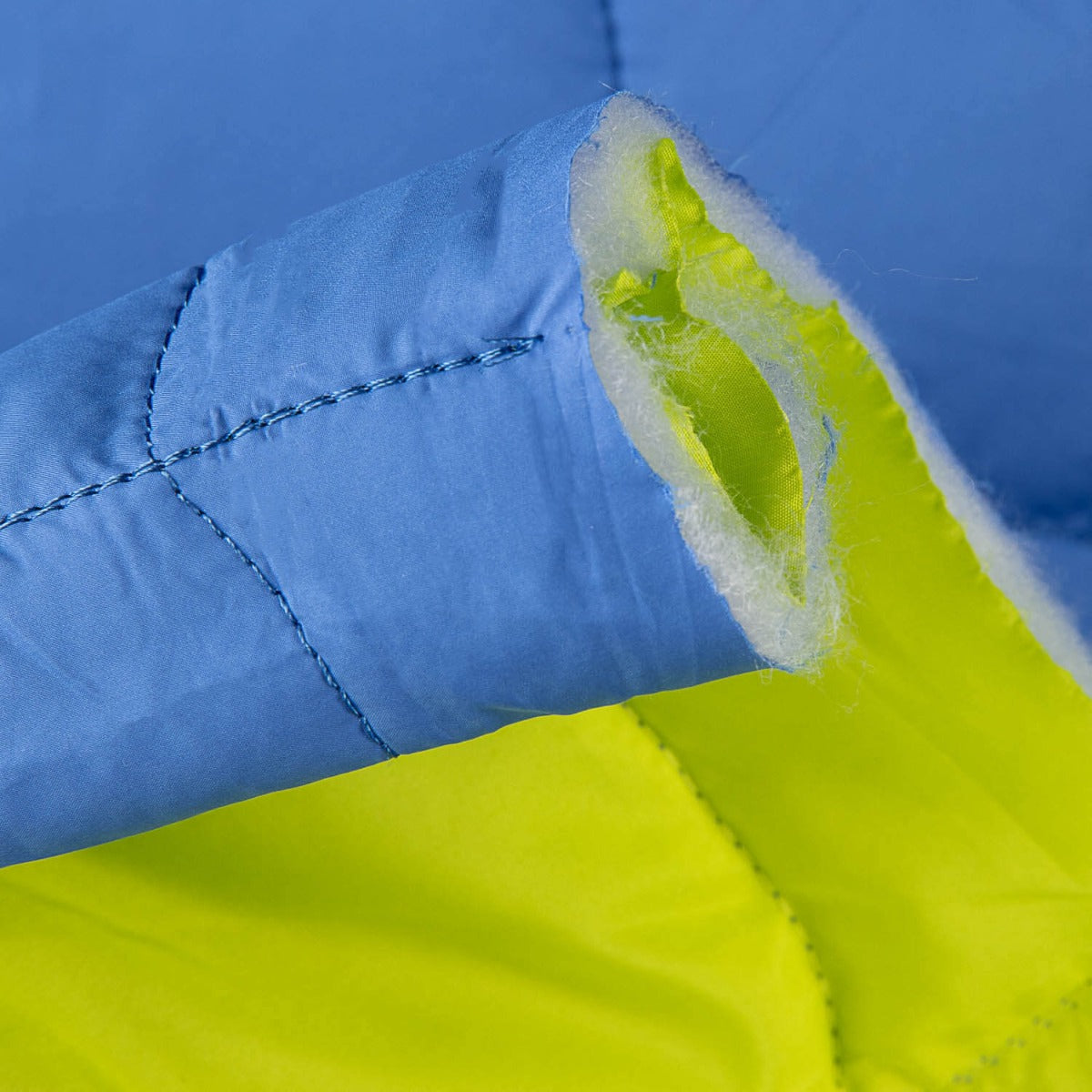 Acolchoado Reversível Azul e Lima - Ribes y Casals