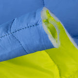 Acolchoado Reversível Azul e Lima - Ribes y Casals