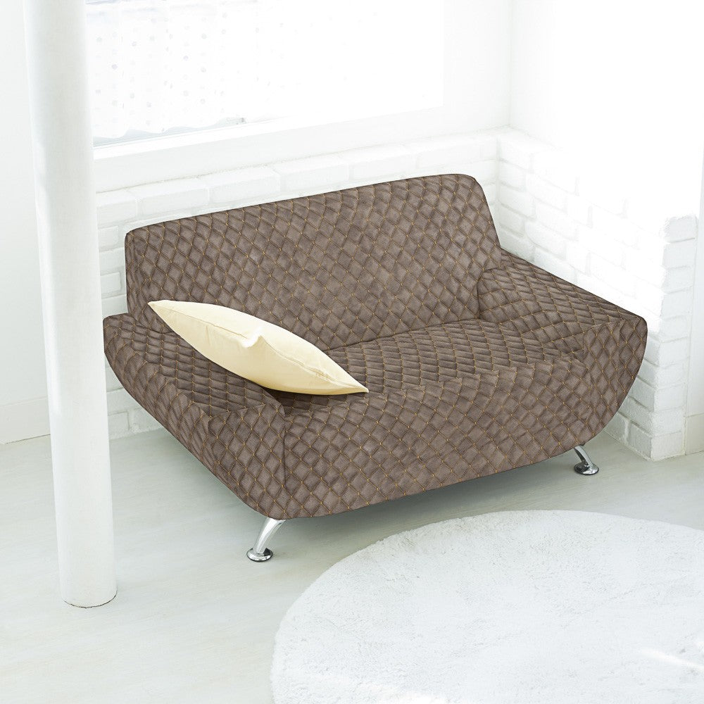 Couro Sintético Matelassê Castanho - Ribes y Casals