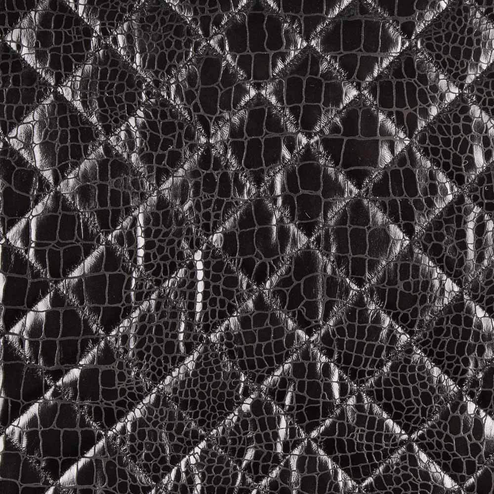 Acolchoado Em Polipiel Preto - Ribes y Casals