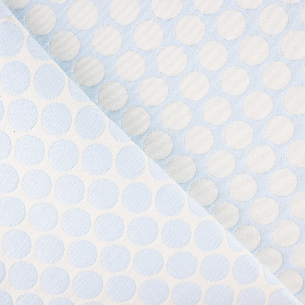 Jacquard Infantil Bolinhas Azul - Ribes y Casals