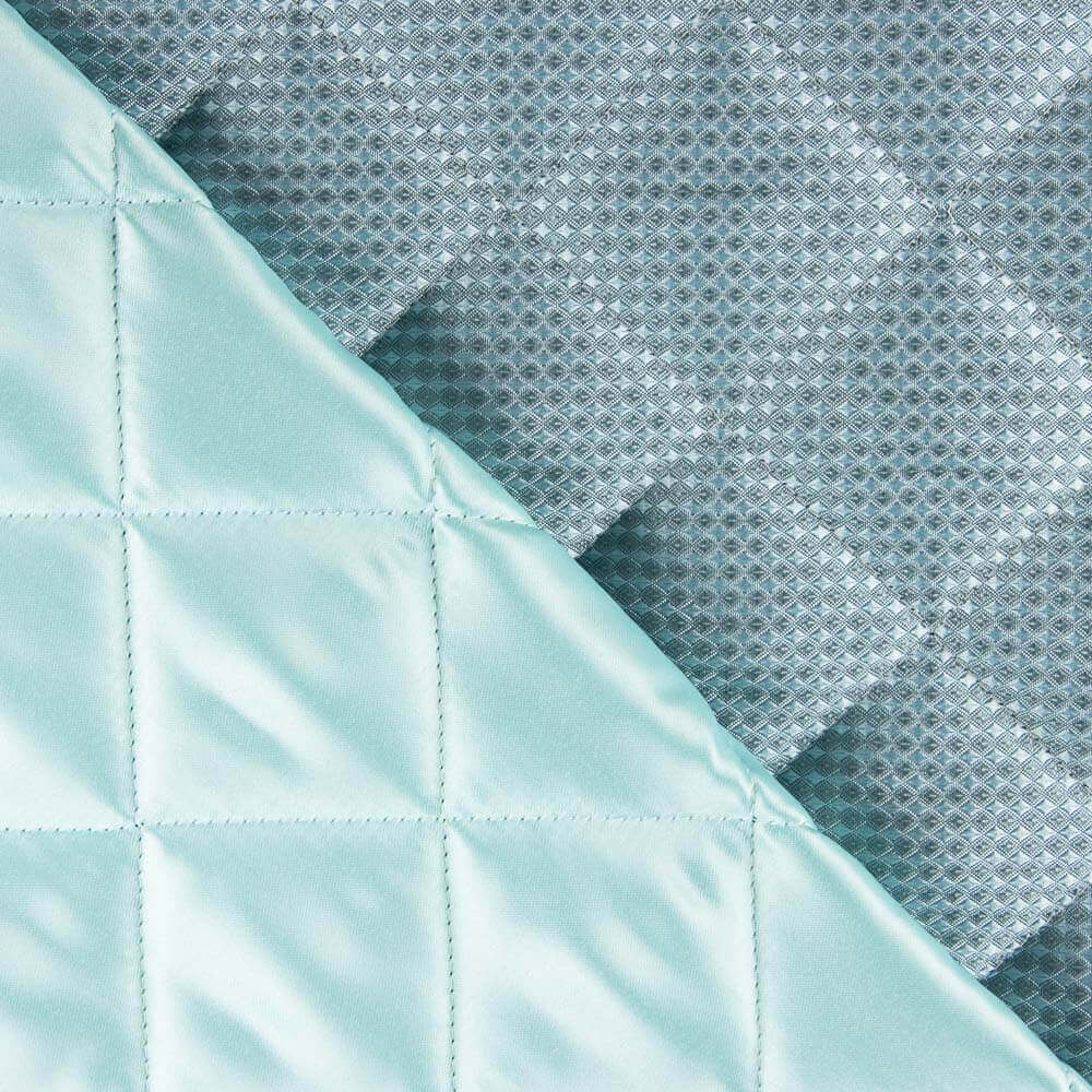 Acolchoado Jacquard Geométrico Verde Água - Ribes y Casals