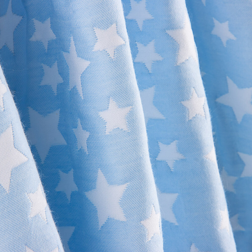 Jacquard Infantil Estrelas Azul - Ribes y Casals