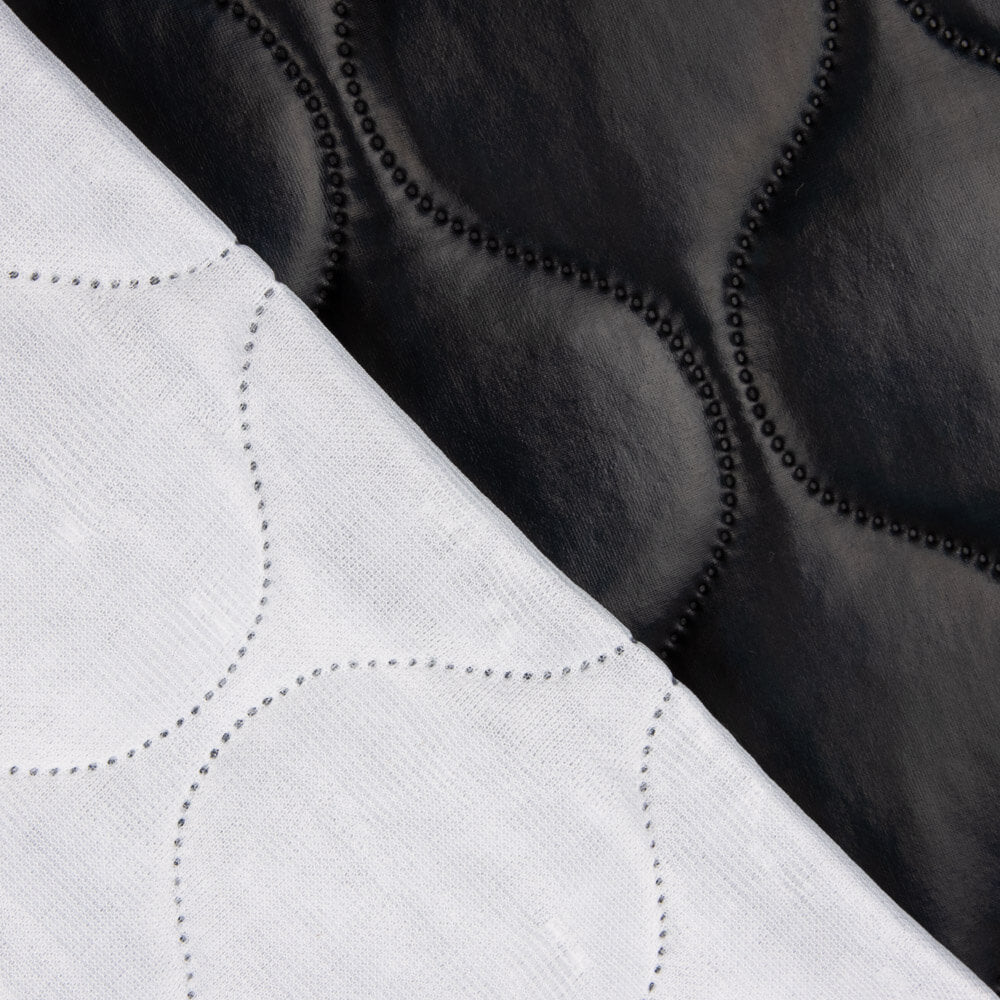 Eco Pele Acolchoado Geométrico Preto - Ribes y Casals