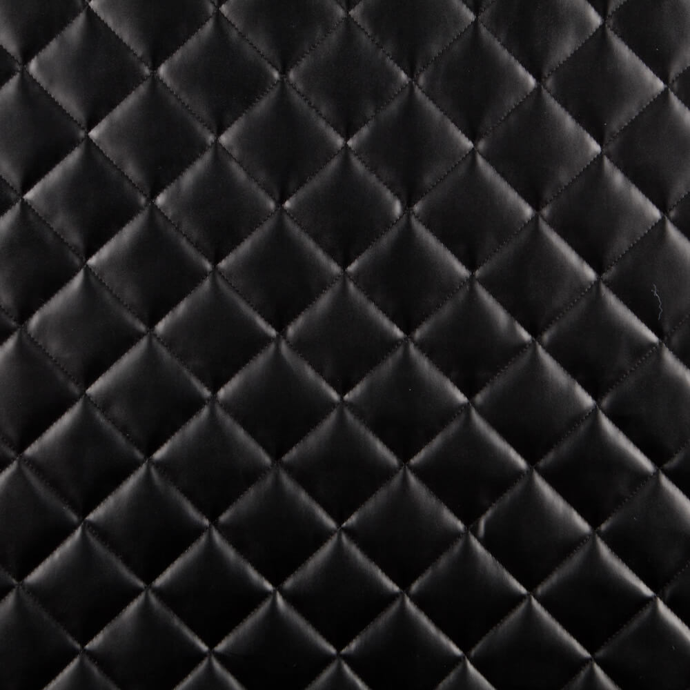 Acolchoado Em Polipiel Preto - Ribes y Casals