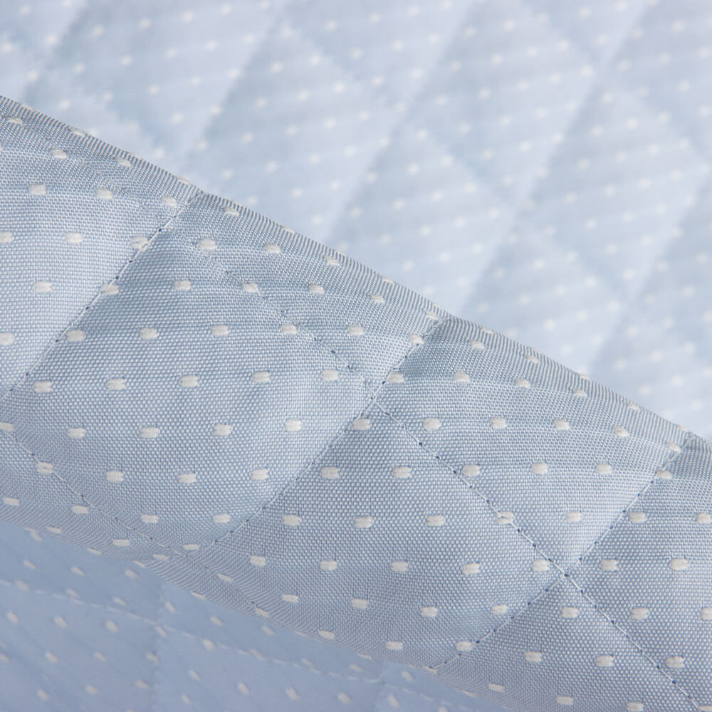 Acolchoado Infantil Jacquard  Plumeti Bolinhas Céu - Ribes y Casals