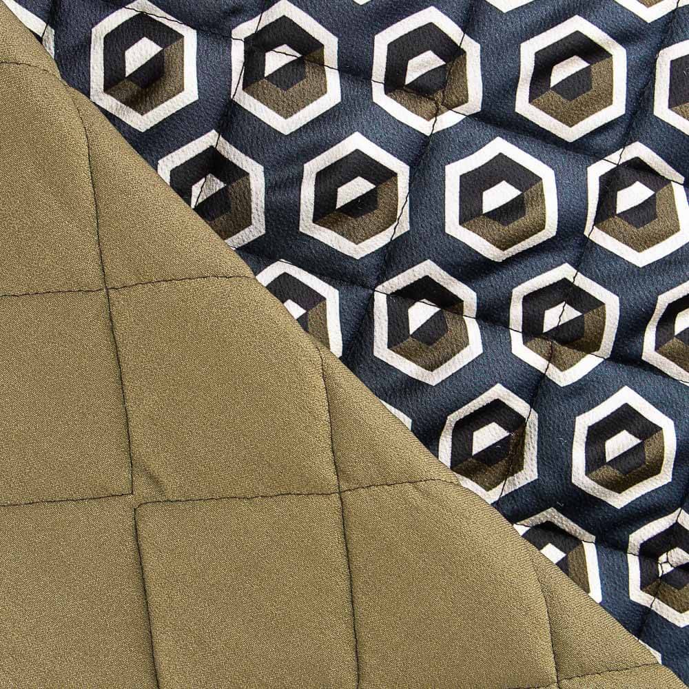 Acolchoado Reversível Verde Militar - Ribes y Casals