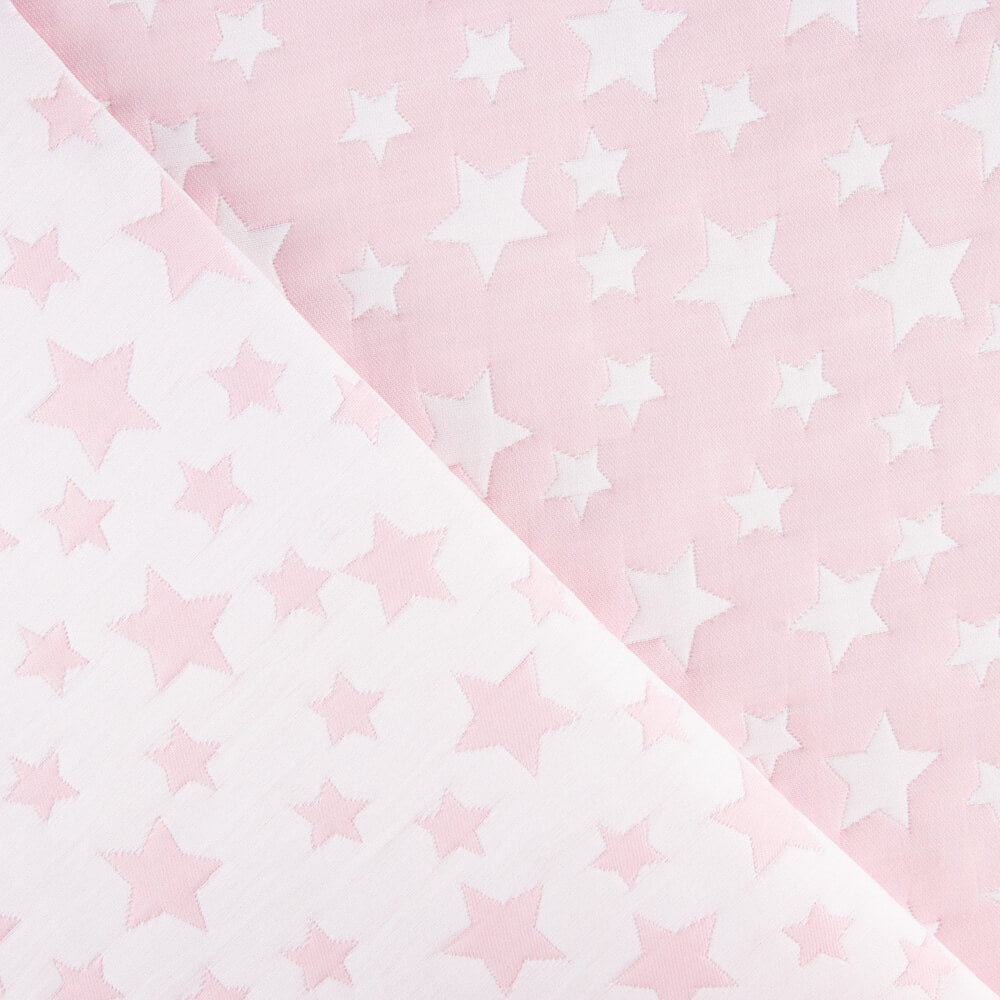 Jacquard Infantil Estrelas Rosa - Ribes y Casals