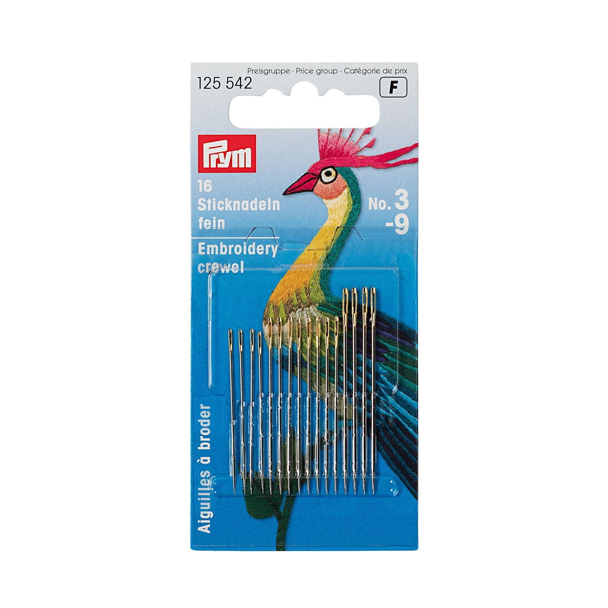 Prym - Agulhas de bordar 3-9 125542 - Ribes y Casals