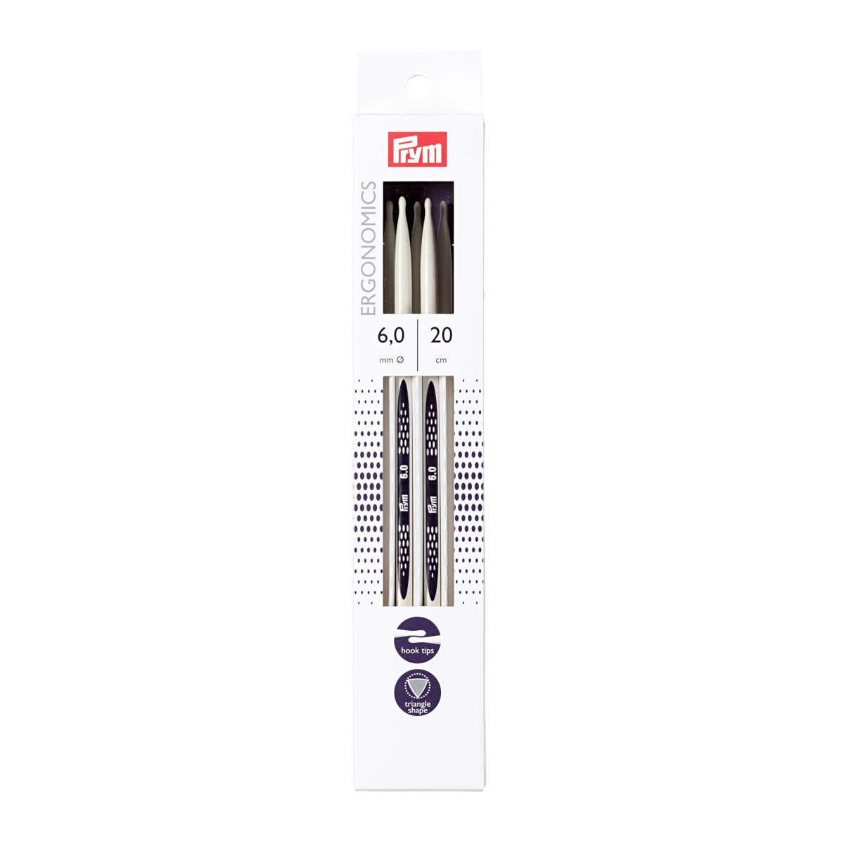 Prym - Agulhas de ponta dupla ergonómicas 6 mm. 194208 - Ribes y Casals