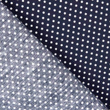Popeline Algodão Bolinhas Marinho - Ribes y Casals