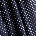 Popeline Algodão Bolinhas Marinho - Ribes y Casals