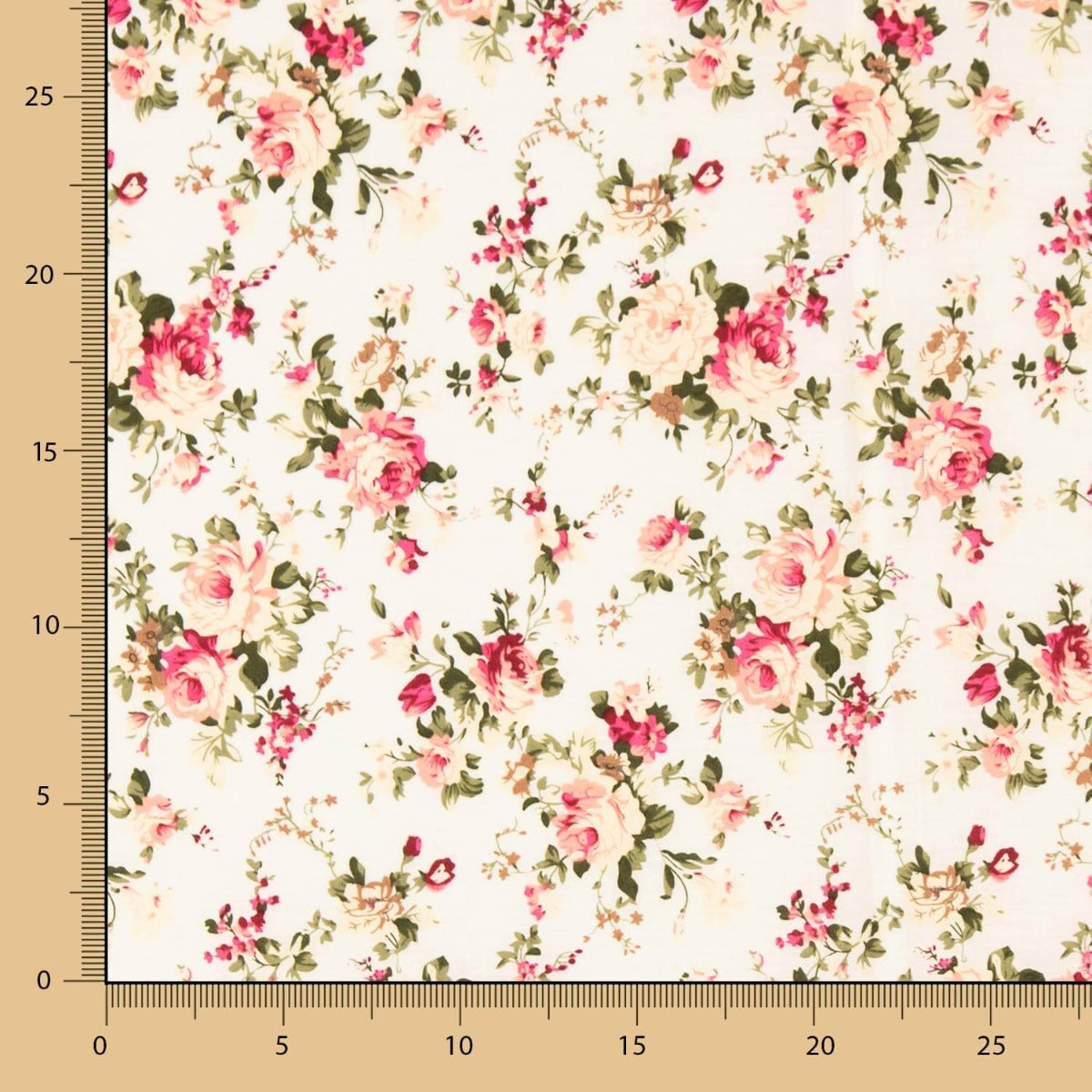 Popeline Algodão Mini Cretone Clássica Cru - Ribes y Casals