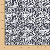 Popeline Algodão Flores Marinho - Ribes y Casals