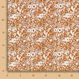 Popeline Algodão Flores Telha - Ribes y Casals