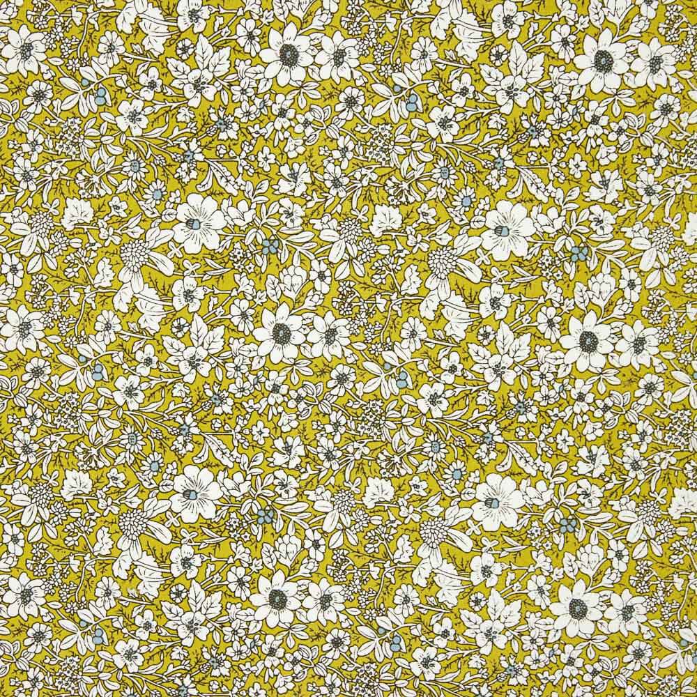 Popeline Algodão Flores Óleo - Ribes y Casals