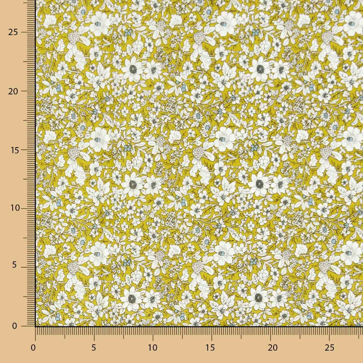 Popeline Algodão Flores Óleo - Ribes y Casals