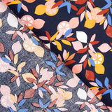 Popeline Algodão Limoeiro Marinho - Ribes y Casals