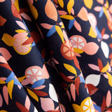 Popeline Algodão Limoeiro Marinho - Ribes y Casals