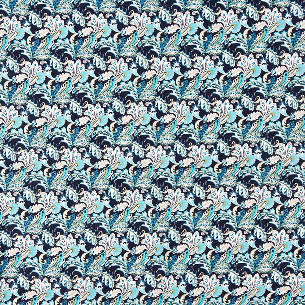 Popeline Algodão Caxemira Canard - Ribes y Casals