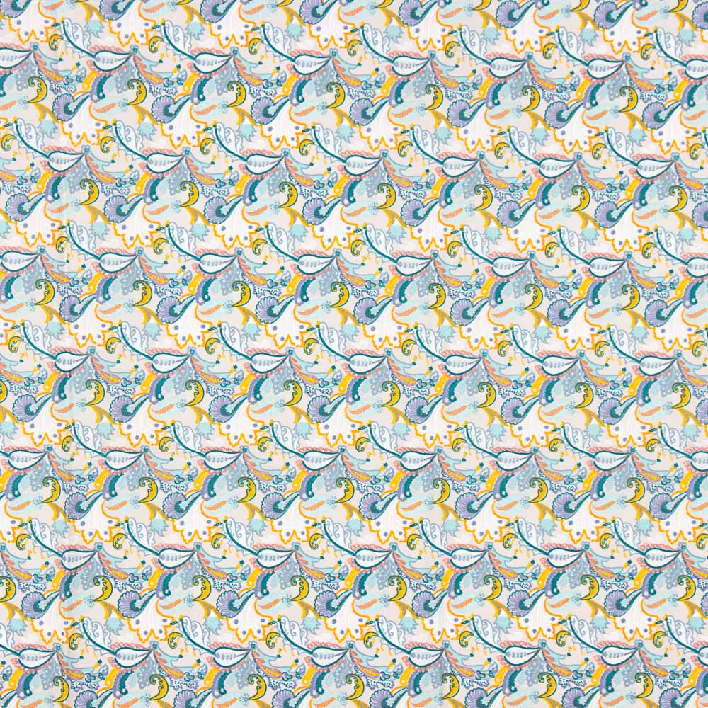 Popeline Algodão Caxemira Cinza Pérola - Ribes y Casals