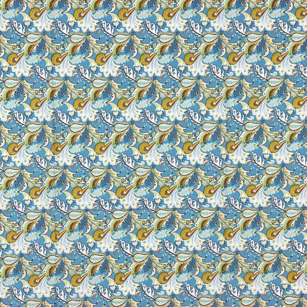 Popeline Algodão Caxemira Verde Oliva - Ribes y Casals