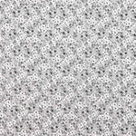 Popeline Algodão Flores Branco - Ribes y Casals