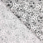 Popeline Algodão Flores Branco - Ribes y Casals