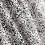 Popeline Algodão Flores Branco - Ribes y Casals