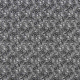 Popeline Algodão Flores Pretas - Ribes y Casals