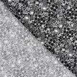 Popeline Algodão Flores Pretas - Ribes y Casals