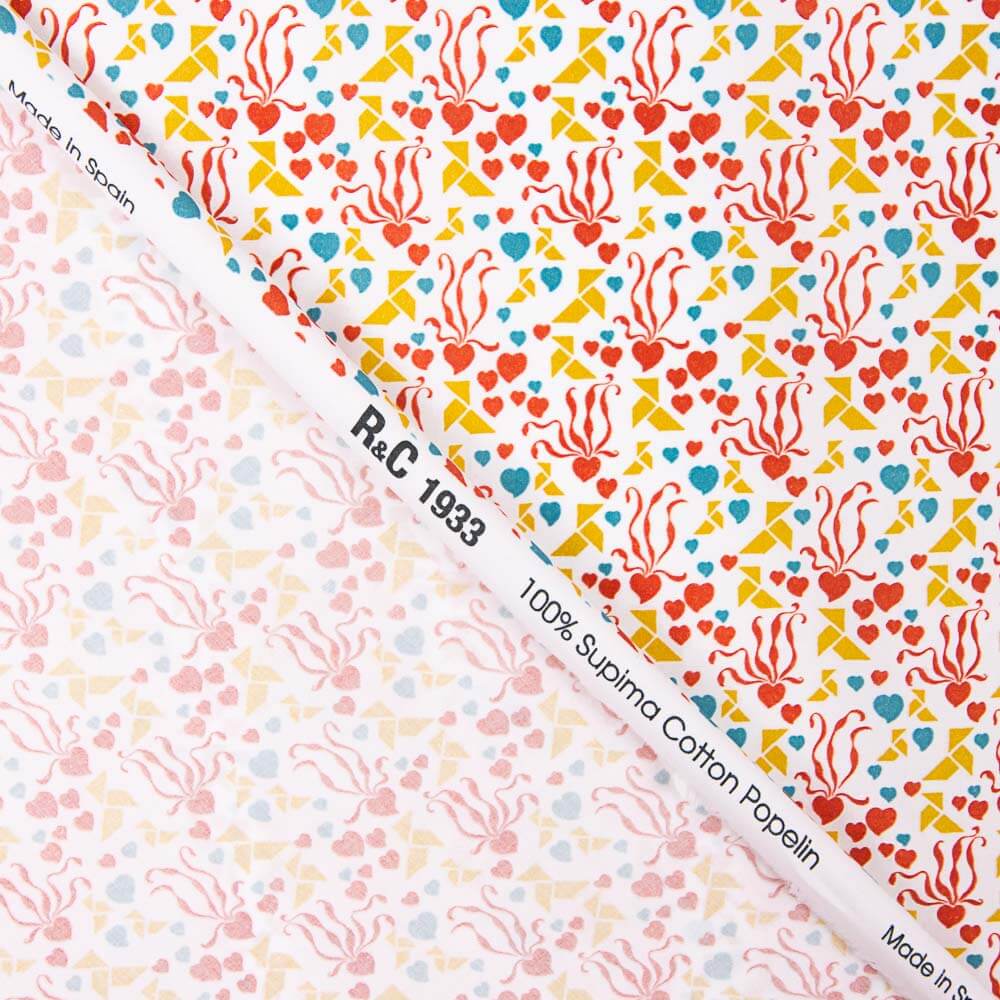 Popeline Algodão Supima Print 15 - Ribes y Casals