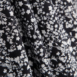 Algodão Antibacteriano Flores Preto - Ribes y Casals