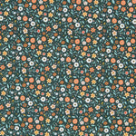 Algodão Antibacteriano Flores Verde - Ribes y Casals