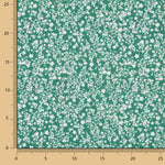 Algodão Antibacteriano Flores Verde - Ribes y Casals