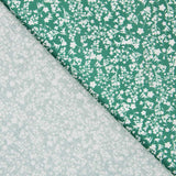 Algodão Antibacteriano Flores Verde - Ribes y Casals