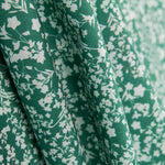 Algodão Antibacteriano Flores Verde - Ribes y Casals