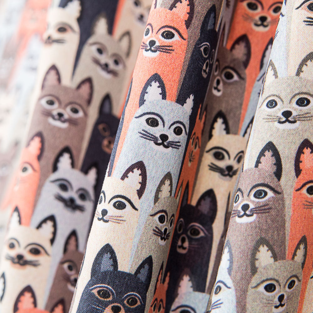 Retal Algodón Antibacteriano Gatos 45x140 cm - Ribes y Casals