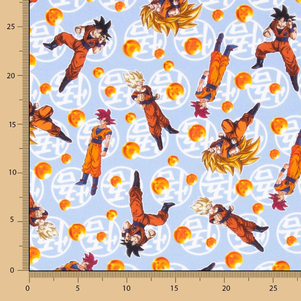 Algodão Dragon Ball Azul - Ribes y Casals