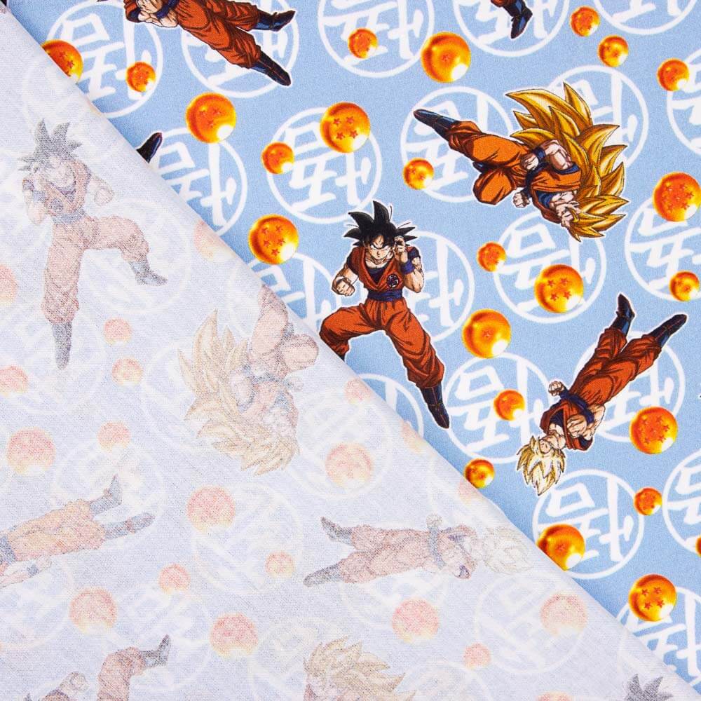 Algodão Dragon Ball Azul - Ribes y Casals