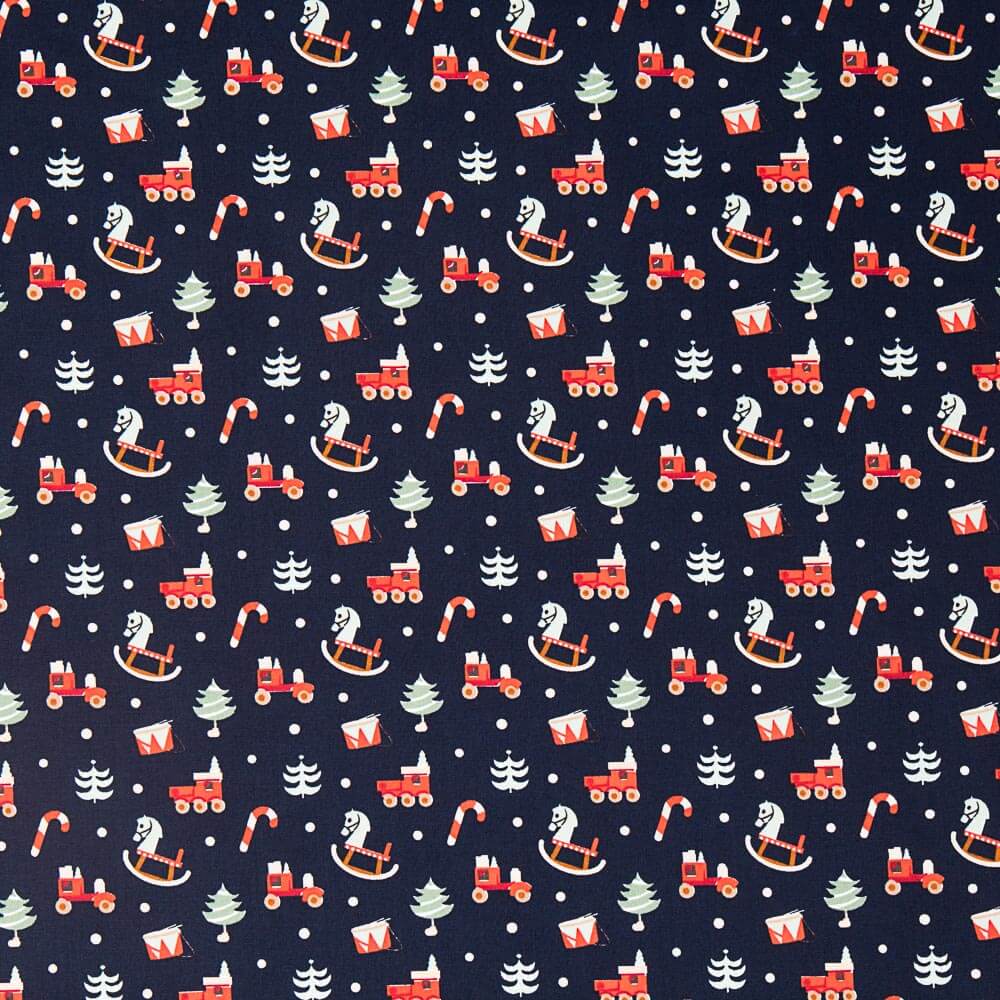 Algodão Balancé Natal Marinho - Ribes y Casals