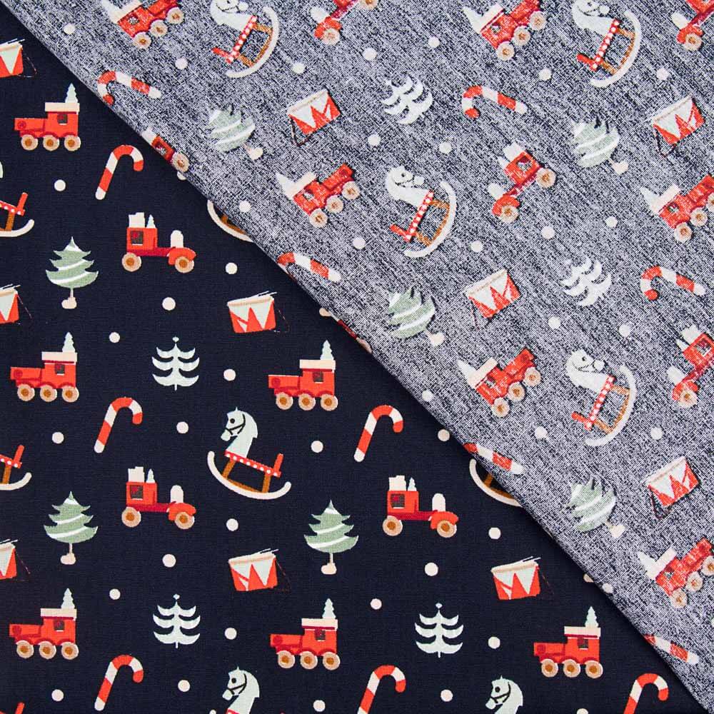 Algodão Balancé Natal Marinho - Ribes y Casals